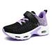 RomenSi Air Athletic Running Shoes for Boys Girls Lightweight Breathable Tennis Sports Kids Sneakers 4 Big Kid Blackpurple 22