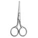 Tip Mustache Shears Beard Scissor Cutter Facial Hair Trimming Nose Hair Steel Facial Rounded Cosmetic Eyelash