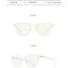 KDOQ Pure Titanium Glasses Temples - Anti Blue Light Blocking Oval Eyeglasses for Men & Women - TR90 Screen Protection - Transparent - Buy Online on GoSupps.com