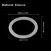 Sourcing Map Silicone Seals for Mason Jar 12pcs - Leak Proof Rubber Gasket for Glass Jars Standard Mouth - White 70mm - Buy Online on GoSupps.com