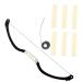 FRCOLOR 1 Set Arch Embroidery Eyebrow Ruler Makeup Tools Eyebrow Measuring Ruler Eyebrow Ruler Tool Alloy