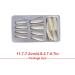 AUklOPVZZ 1 Set French Tip Press on Nails Coffin Fake Toe Tips Stick Full Cover Ballet Style Art Decals Beauty Tool Manicure Type 1 - Buy Online on GoSupps.com