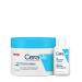 CeraVe SA Smoothing Cream for Dry and Rough Skin with Salicylic Acid 10% Urea 340ml + Travel Face Moisturizing Cleanser for Normal to Dry Skin 20ml
