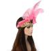 Minkissy Carnival Feather Headpiece Vintage Feather Headband Showgirl Headband Carnival Headband Fascinator Headdress for Masquerade Costume Party Pink - Buy Online on GoSupps.com