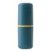 Digjobk toothbrush mug toothbrush travel case plastic toothbrush holder and cup portable toothbrush toothpaste storage box for trips bathroom (color: green)