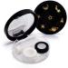 Exceart Tweezers & Contact Lens Care Kit - 2-Piece Travel Box with Lens Holder Tweezers & Solution Bottle for Students & Girls - Black - Buy Online on GoSupps.com