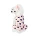 Barrageon dogs Kneid Sweet Princess Rock Clothing Puppy Cat for Small Pets Medium -sized summer clothing Bowknot Dog cat (black -S) back length: 20 cm wave dot - black