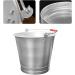 Stainless Steel Bucket Flat Back Pail and Water Pail Metal Utility Pail Ice Bucket Durable Pails for Kennels and Farms 9L Ice Buckets - Buy Online on GoSupps.com