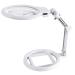 Glass Desktop Glass Folding HD Loupe with LED Lights Reading Maintenance Engraving Lighting Enlarged Mirror Magnifier Magnifier for Reading Made in China