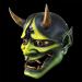 shenruifa Halloween Japanese Cosplay Face Cover Resin Horror Face Cover Ghost Demon Face Cover Stage Performance Props Party Decor (4) - Buy Online on GoSupps.com