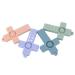 Teethe Odorless Silicone Chew Toy Set - 4 Colorful PCS for Hospitals | Safe & Durable - Buy Online on GoSupps.com