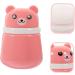 Healifty 3pcs Powder Puff Box Set - Travel Dispenser with Loose Powder Sponge | Cute Pink Container for Baby Powder, Body Powder, Talcum Powder | 10X7CM - Buy Online on GoSupps.com