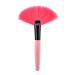 Convenient Fan Concealer Brush With Soft Bristles Cream Blending Brush For Seamless Makeup Application Cosmetic Red Hair