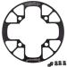 UPANBIKE Mountain Bike Chainring Guard 104 BCD Aluminum Alloy Chain Ring Protector Cover for 3234T 3638T 4042T Chainring Sprockets Black 36T38T