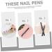 Ipetboom Nail Pen Nail Drawing Tool Manicure Drawing Tool Family Nail Art Tool Essential Tools for Manicure Nail Salon Tool Nail Polish Drawing Pen Stippling Graffiti Pen Abs 14X1X1CM Black - Buy Online on GoSupps.com