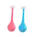 Healvian 2st Tumbler toothbrush hand toothbrush for children soft three -sided toothbrush oral toothbrush for small children toothweed