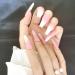 rongweiwang 1 Set French Tip Press on Nails Extension Extra Long Matte Fingernails Decals Full Cover Ballerina Manicure Kit Type 3 - Buy Online on GoSupps.com