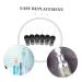 Ipetboom 20pcs Fine Mist Spray Nozzles for Bottles Black Plastic Replacement for Essential Oils Cosmetic Use and Travel - Buy Online on GoSupps.com