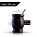 BARGRIN Mate Argentino Set for Yerba Mate - Includes Stainless Steel Bulb and a Bulb Cleaning Brush - Matte Double Wall Kit Stainless Steel Black 3D - Buy Online on GoSupps.com