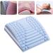 Backer and neck massager stretcher schooner trainer adjustable spine for pain relief neck cracker to relieve pain in the lower back area (color: BL blue