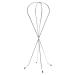 Lofty wig stand for long hair models made of metal