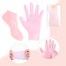 Lovehomily Anti Slip Foot & Hand Spa Mask Pedicure Socks & Moisturizing Gloves Silicone Hands Protective Gloves Prevents Dryness for Feet/Hand Care (Pink) - Buy Online on GoSupps.com