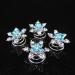 Musuntas 6 Set Beautiful Stars & Flowers Hair Spiral Needles - Pearl & Rhinestone Bridal Accessories for Wedding - Buy Online on GoSupps.com