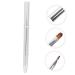 MERRYHAPY Double Ended Lipstick Brush - Professional Makeup Tool for Lip Eyeshadow & Concealer | Best Lip Makeup Applicator - Silver - Buy Online on GoSupps.com