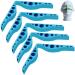 ACCROL 3/5/10 piece of fogless accessories for masks glasses silicone anti-fog nose bridge pads anti-fitting silicone nose bridge prevents the fitting of glasses (color: blue size: 10 s 10 pcs blue
