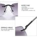 Devirld Borderless Full Lenses Reading Glasses - UV400 Protection Anti-Blue Light Spring Hinge Sunglasses for Men - Non-Bifocal Black 2.0x - Buy Online on GoSupps.com