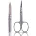 Nail Scissors Set | Premium Hand Sharpened Manicure, Cuticle & Toenail Scissors with Nail File | Ideal for Professionals | Also for Eyebrows, Nose Hair & Beard Grooming - Buy Online on GoSupps.com
