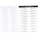 Balacoo 6 Sheets Pairs Makeup Stickers Ladies Makeup Brow Tattoos Transfer Stickers Supplies Miss Make up - Buy Online on GoSupps.com