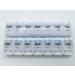Spanish Pill Box 7 Day Weekly Two Times per Day AM PM (Large) Spanish Pill Box Organizer (Clear)