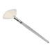 Large Cosmetic Flat Facial Brush Fan Mask Brushes Soft Facial Applicator Transparent Handle Facial Brushes for Beauty Home Salon