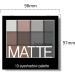 Matte Eyeshadow Palette - 10 Intense Eye Shadow Shades for Smokey Makeup Look - Pressed Pigments with Dual-Ended Brush - Women/Girls (Matte 02) - Buy Online on GoSupps.com