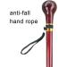 Round Handle Wood Walking Sticks Solid Wooden Walking Cane with Rubber Tip Canes for Men Women 77-93cm Height for Fathers Mothers (Color : Red Size : 93cm/37in) 93cm/37in Red - Buy Online on GoSupps.com