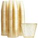 Suniney 40 PCS Disposable Cups Gold Glitter Plastic Cups 9Oz Disposable Clear Drinking Cups Fashion Party Cups Wine Cups Glasses Tumblers for Wedding Bridal Shower Baby Shower Birthday Anniversary Home Office Bars Champagne Cold Drinks Tea Punch Juice Sod - Buy Online on GoSupps.com