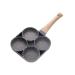 LAKEINX Pan Four-Hole Frying Pan Pancake Steak Pan Alloy Egg Ham Pot Breakfast Cooking Pot Kitchen Tools