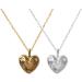 Oralgo Adjustable Heart Pendant Necklace - French Style Silver Collarbone Chain for Women & Girls - Buy Online on GoSupps.com