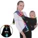 CUBY Baby Carrier Sling | Natural Cotton Adjustable Wrap for Newborn Comfort | Nursing Infant Toddler Carrier | Black Polka Dot - Buy Online on GoSupps.com
