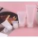 12 Pack Refillable Transparent Cosmetic Sample Bottles - 100ml Travel Makeup Containers with Hinged Lid - Perfect for Sample Storage - Buy Online on GoSupps.com
