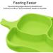 BPA-Free Baby Suction Plate - Non-Slip Silicone Placemat for Toddlers, Dishwasher Safe - Green - Buy Online on GoSupps.com