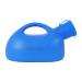 2000mL Urinals for Men -Thick Plastic Mens Bedpan Bottle with Lid - Male Portable Pee Bottles - Travel Urine Collection Containers(Blue) Happy