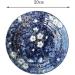 Vintage Creative Fruit Japanese Style Blue Salad Plate Ramen Bowl Hand Painted Cherry Blossoms Pattern Ceramic Tableware Kitchenware Onecolor - Buy Online on GoSupps.com