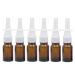 Nasal Spray Bottles Refillable 10ml Glass Fine Mist Atomizer Makeup Water Travel Container Brown