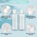 Flintronic 100ml Empty Travel Bottles Set - 10 Pieces with Funnel for Cosmetics Shampoo & Lotion | Perfect for Air Travel & Business Trips - Buy Online on GoSupps.com
