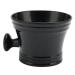 Ankroyu Razor -soap peel black plastic large capacity comfortable handle portable shaving soap shell with handle soap shell for hairdressers at home travel