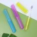 Quesuc Toothbrush Etui - 4 Pack Portable Plastic Storage Box for Travel & Camping | Color-Coded Toothbrush Covers - Buy Online on GoSupps.com