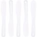 Healifty Lot de 5 Spatules Masque en Silicone Blanc Grand Format Cuill res Cosm tiques Multifonctions pour Soins du Visage Applicateurs Pratiques pour Utilisation Domicile Voyage
