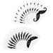 Homoyoyo Autocollants pour pilation des Poils du Nez et Prot ge-barbe 24 Pi ces Petit Format Autocollant Adh sif Usage Quotidien Soins Barbe Homme Moustache